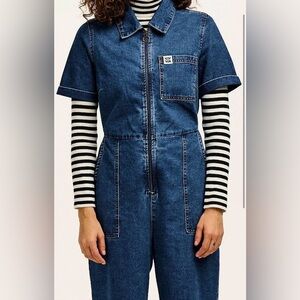 Lucy & Yak Ragan Denim Jumpsuit US 4/UK 8